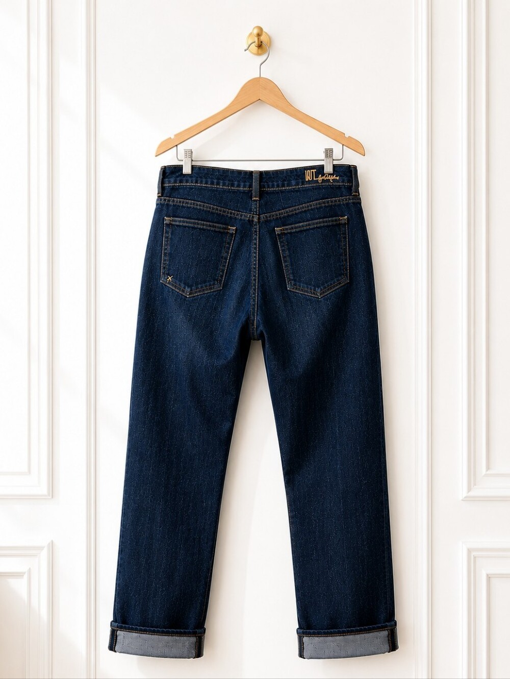 Kut from the Kloth Catherine Boyfriend Jeans Size 12 | Dark Wash Cuffed Stretch - Picture 7 of 9